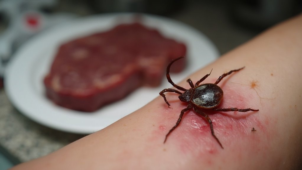 tick induced meat allergy prevalence